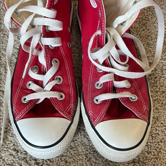 Converse Red High-Top Sneakers - Picture 5 of 5